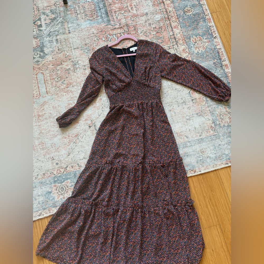 Lost and Wander Midi Dress long sleeve floral